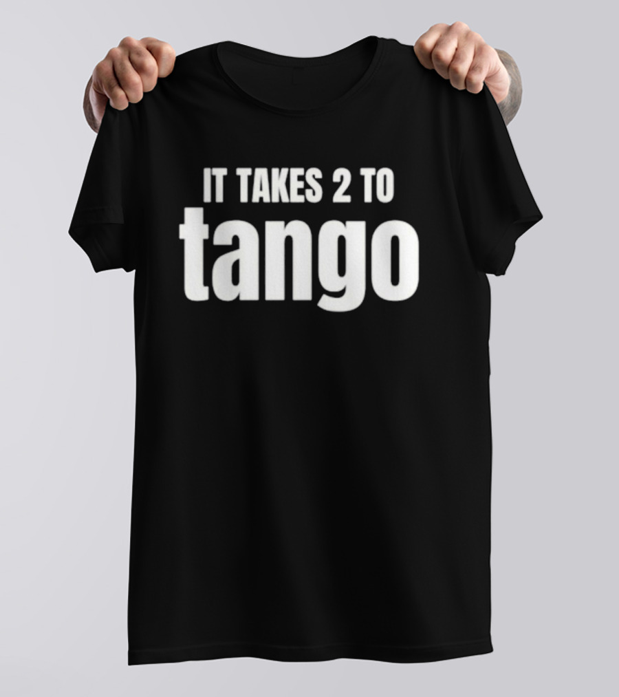 It Takes 2 To Tango Black T-Shirt