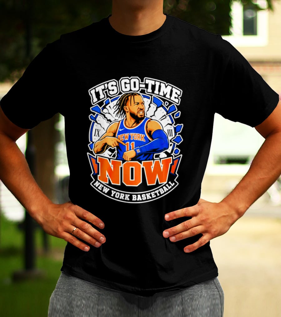 New York Basketball Jalen Brunson It's Go Time Now T-Shirt