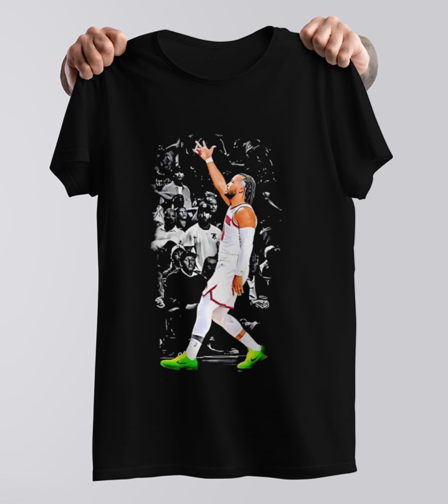 Jalen Brunson New York Basketball Player Iconic Celebration Moment T-Shirt