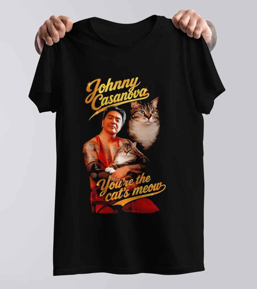 Johnny Casanova Cat's Meow JK Pop Cats T-Shirt