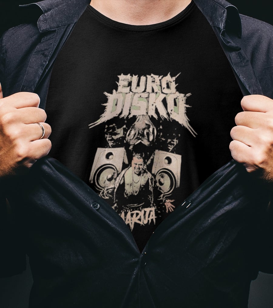 Euro Disko Kaarija Music Speakers And Dance Party T-Shirt