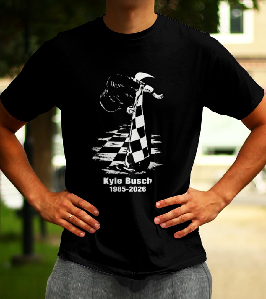 Kyle Busch 1985 2026 Memorial Rowdy Legend T-Shirt
