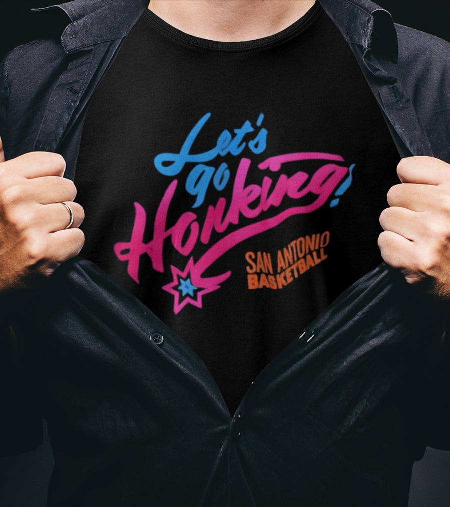 Let's Go Honking San Antonio Basketball Star T-Shirt