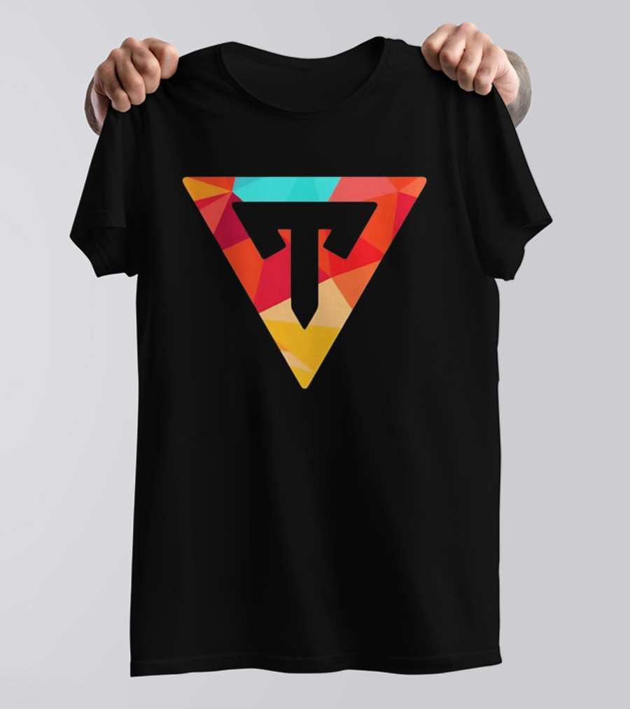 Typical Gamer Logo Colorful Triangular T-Shirt