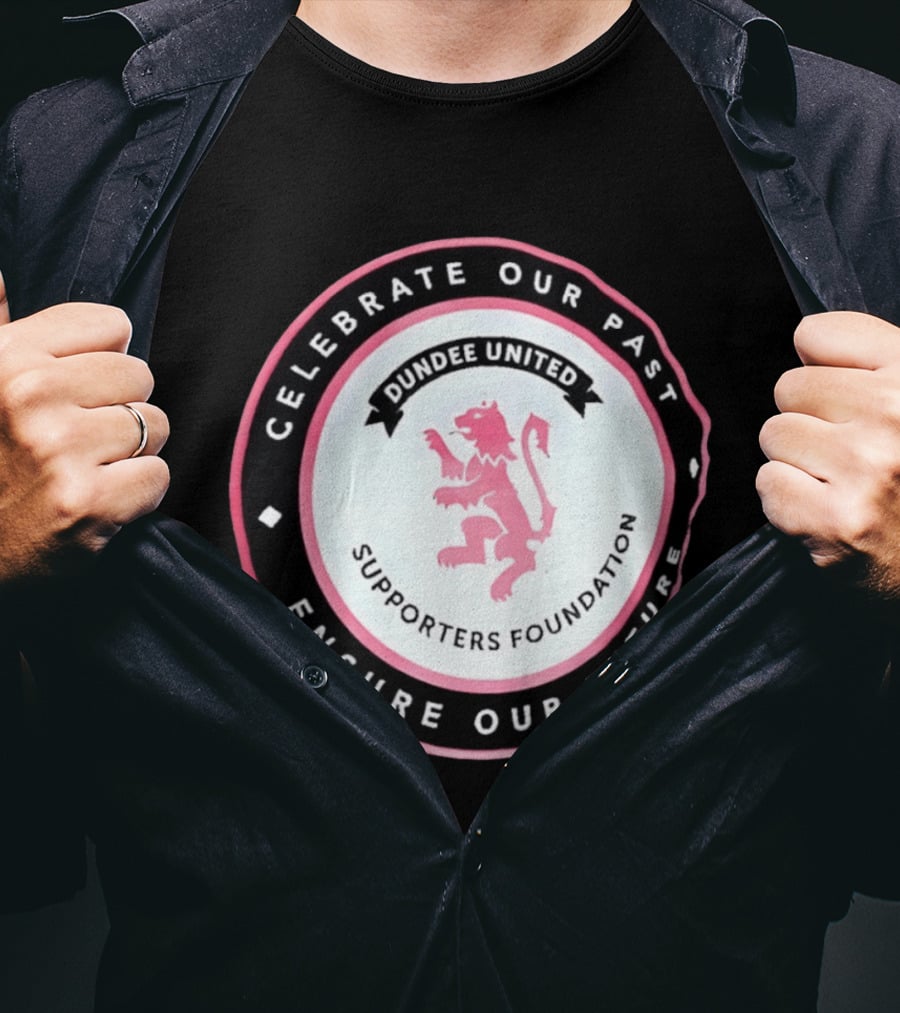 Dundee United Celebrate Our Past Ensure Our Future Supporters Foundation Lion Crest T-Shirt
