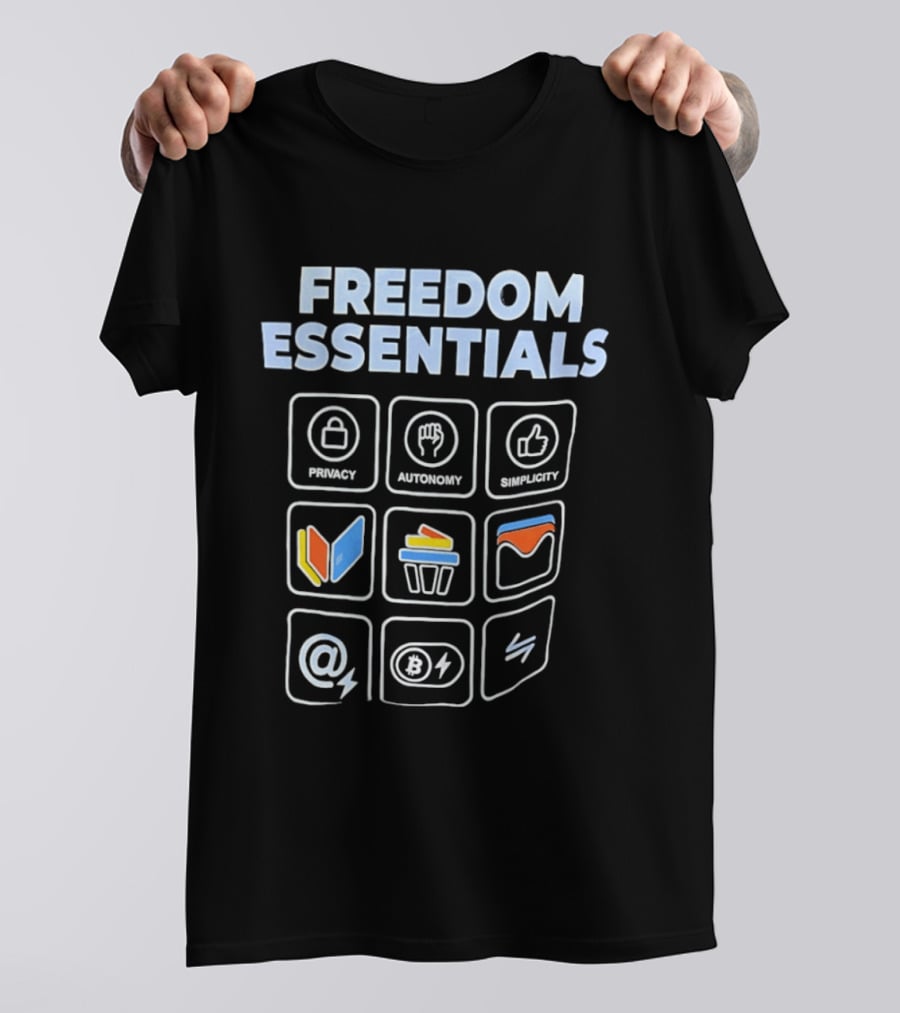 Freedom Essentials Privacy Autonomy Simplicity T-Shirt