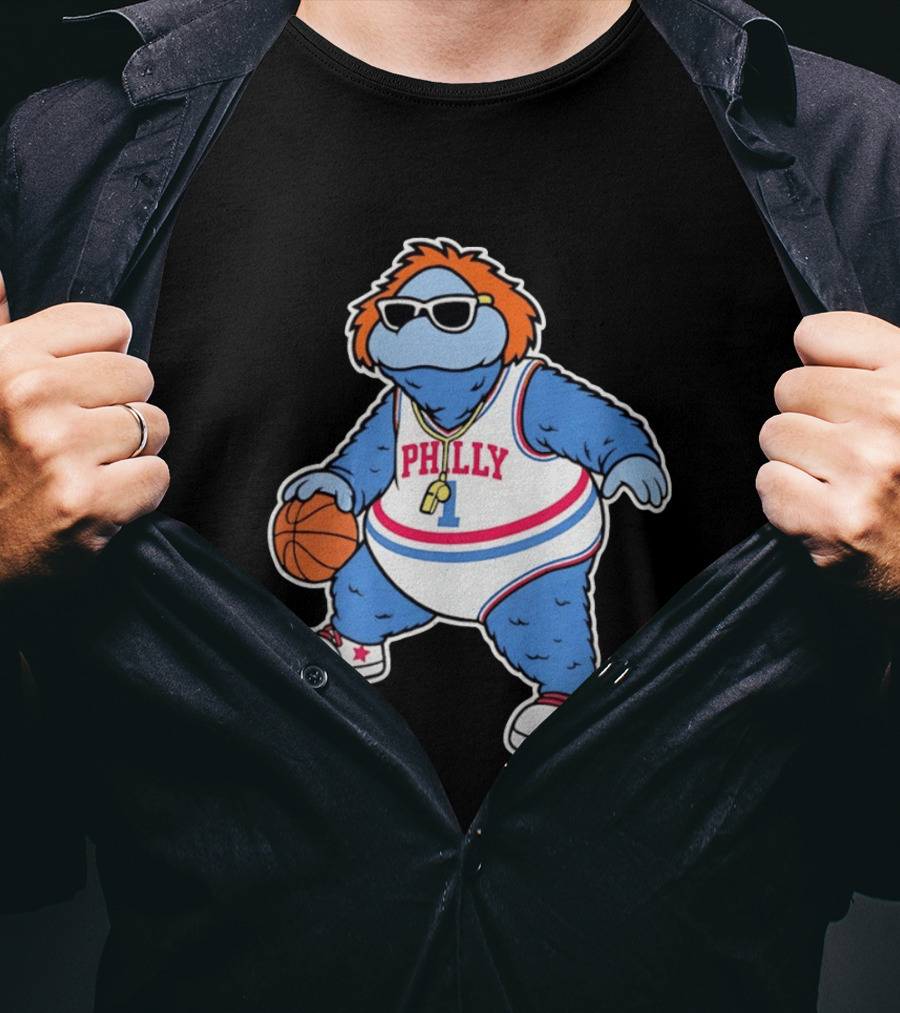 Philly Hoops Monster 76ers Hip Hop T-Shirt