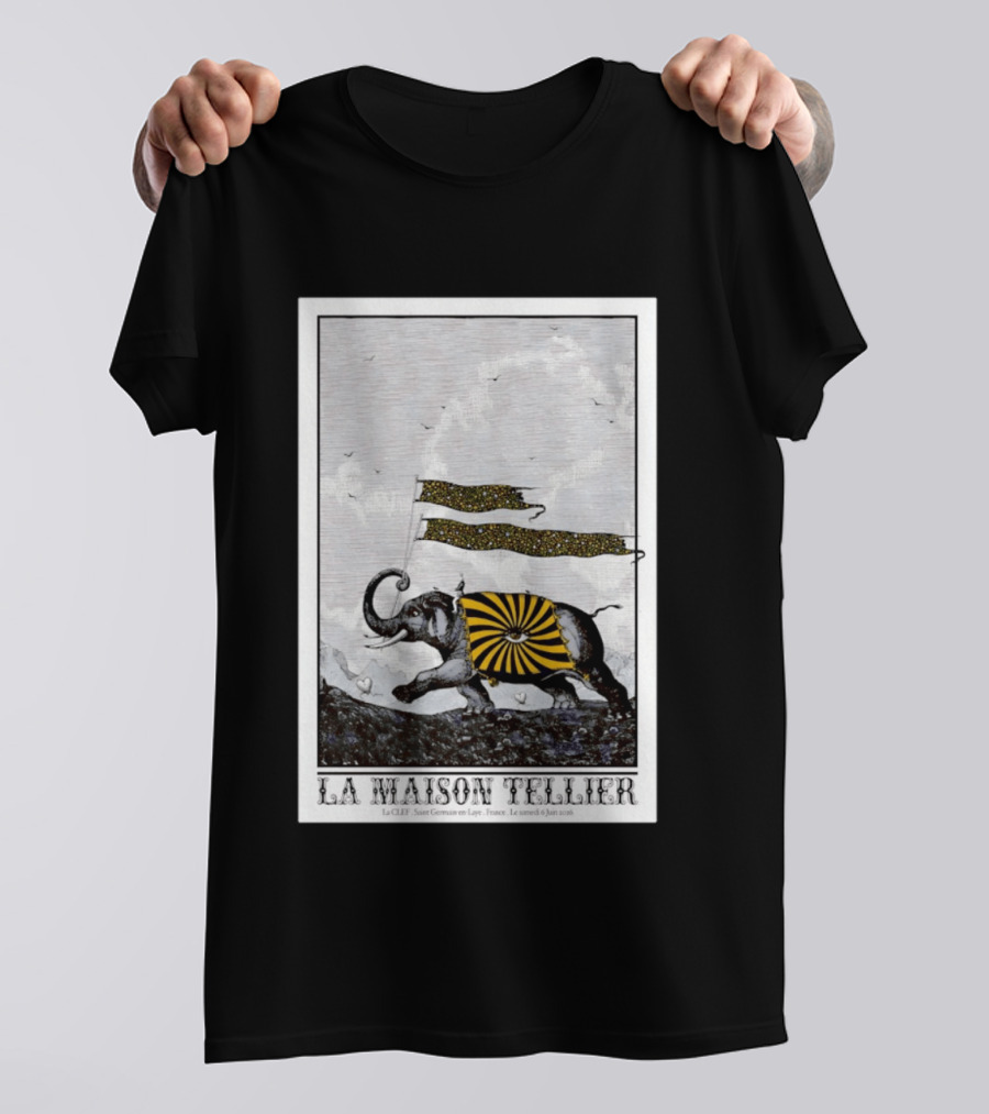La Maison Tellier La CLEF Saint Germain En Laye Le Samedi 6 Juin 2026 Elephant T-Shirt