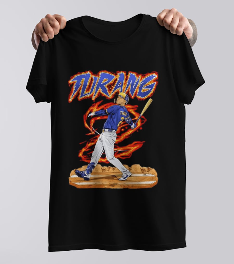 Milwaukee Brewers Brice Turang Number 2 Planet Brewers T-Shirt