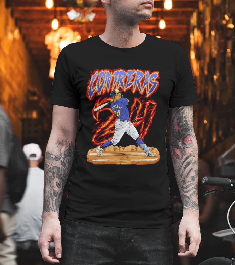 CONTRERAS Milwaukee Brewers Baseball 24 T-Shirt