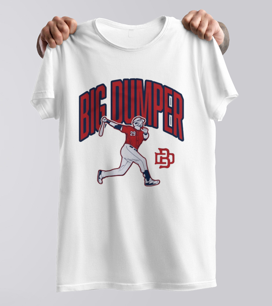 Big Dumper Baseball Player 29 Hitter Action Pose T-Shirt