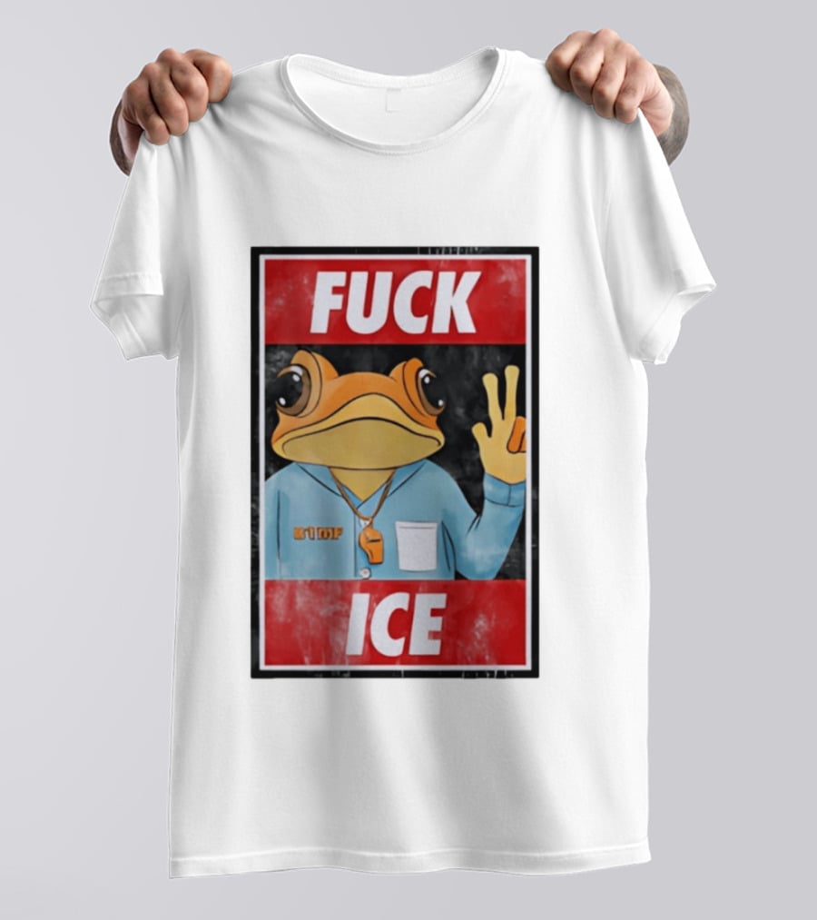 Fuck ICE DTMF Frog Whistle New York Knicks Player Basketball Sports T-Shirt