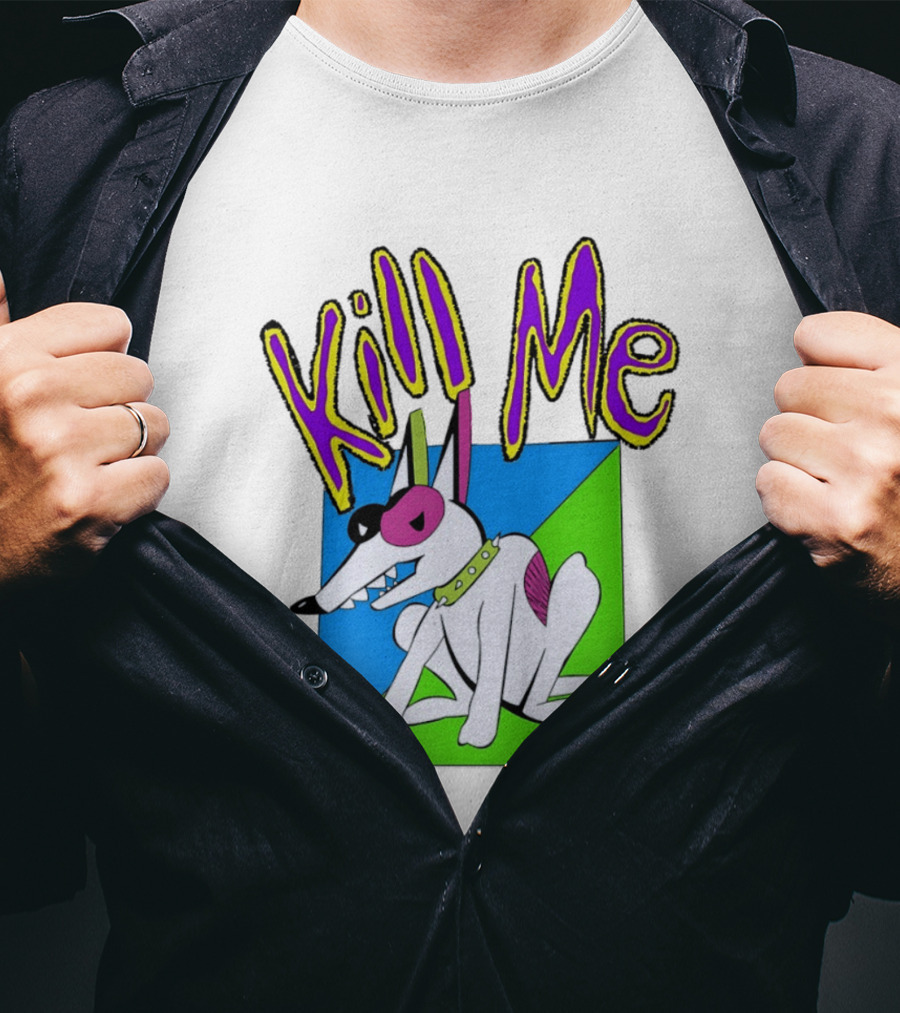 Kill Me Spuds MacKenzie Dog 1980s Pop Culture T-Shirt