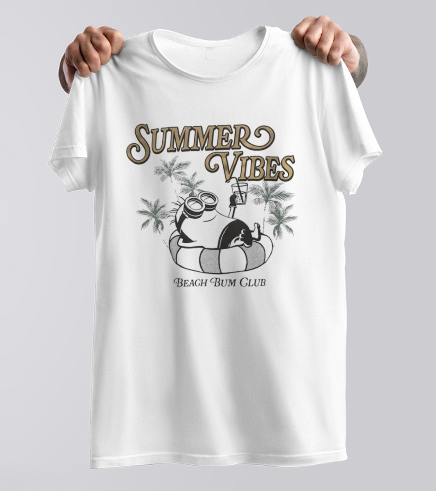 Summer Vibes Beach Bum Club Minion Despicable Me T-Shirt
