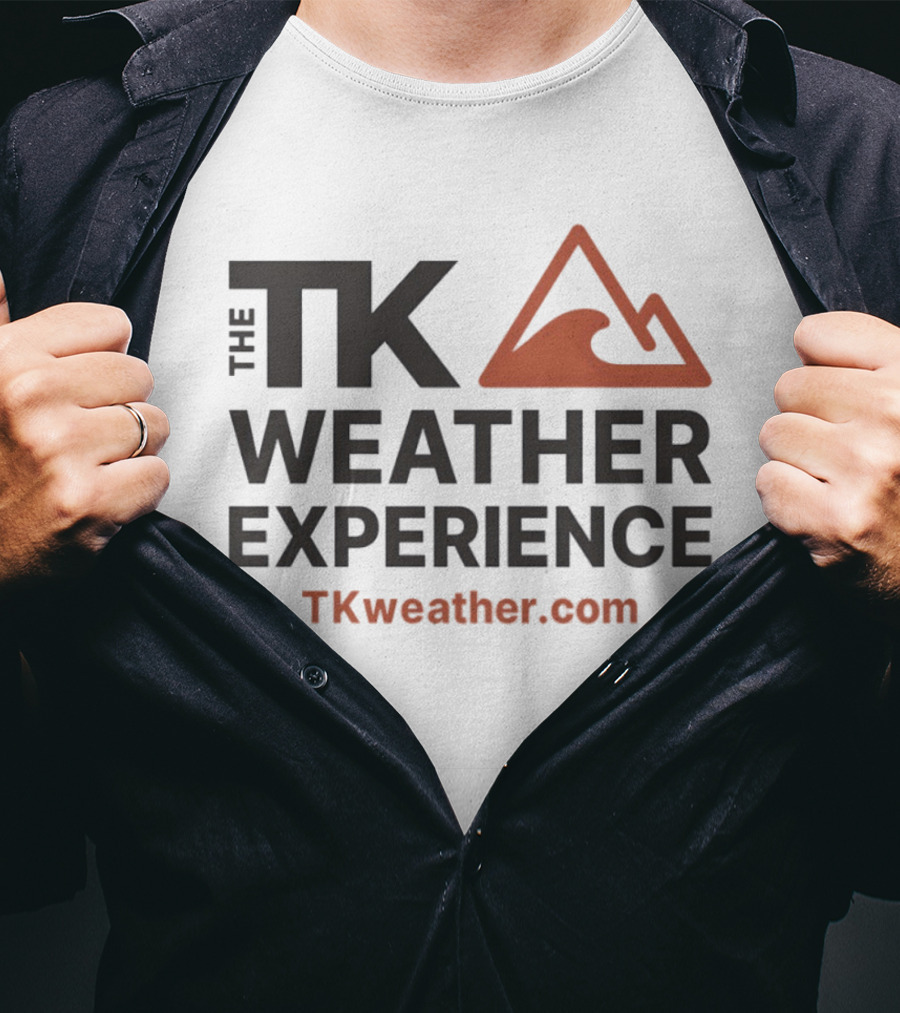 The TK Weather Experience TKweather Com Wave Mountain T-Shirt