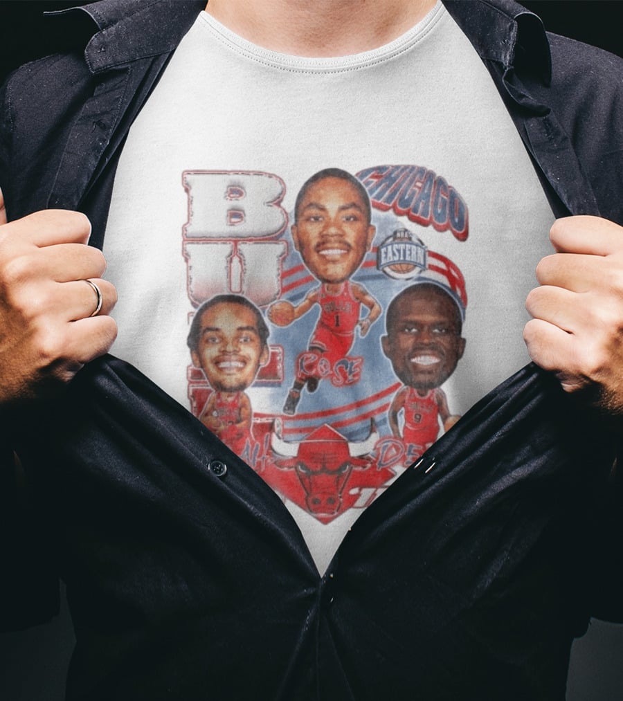 Chicago Bulls Noah Rose Deng NBA Eastern Conference Basketball Stars 11 T-Shirt