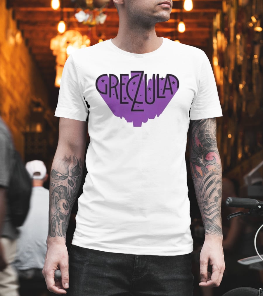 Greczula Starry Purple Tour 2026 Font T-Shirt