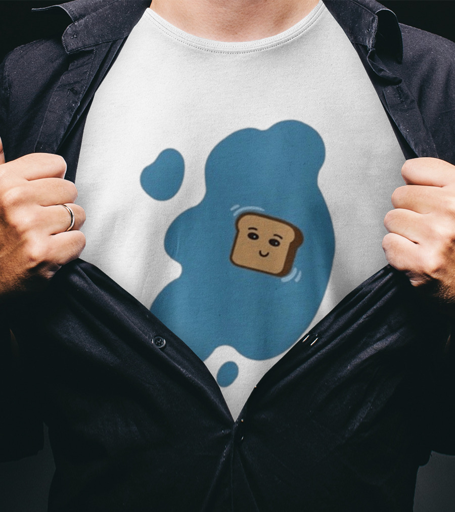 New Soggy Toast Another Spill Happy Bread In Puddle T-Shirt