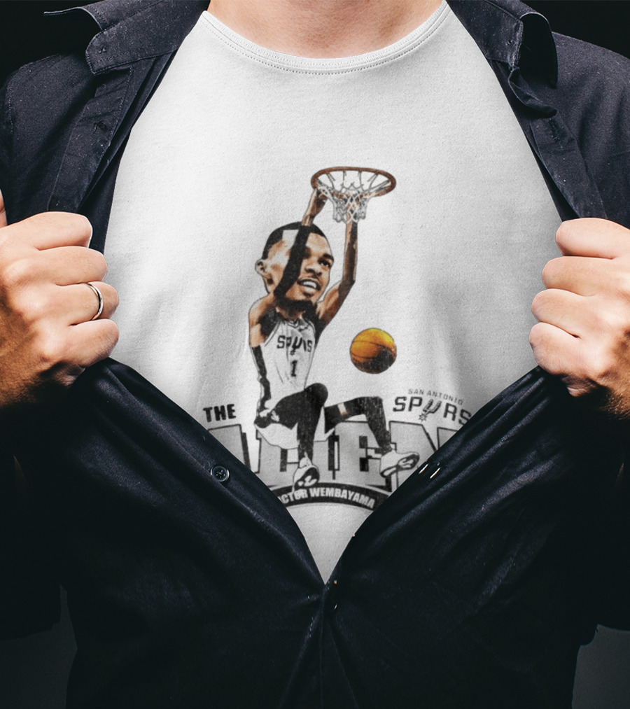 San Antonio Spurs The Alien Victor Wembanyama Basketball Dunk T-Shirt