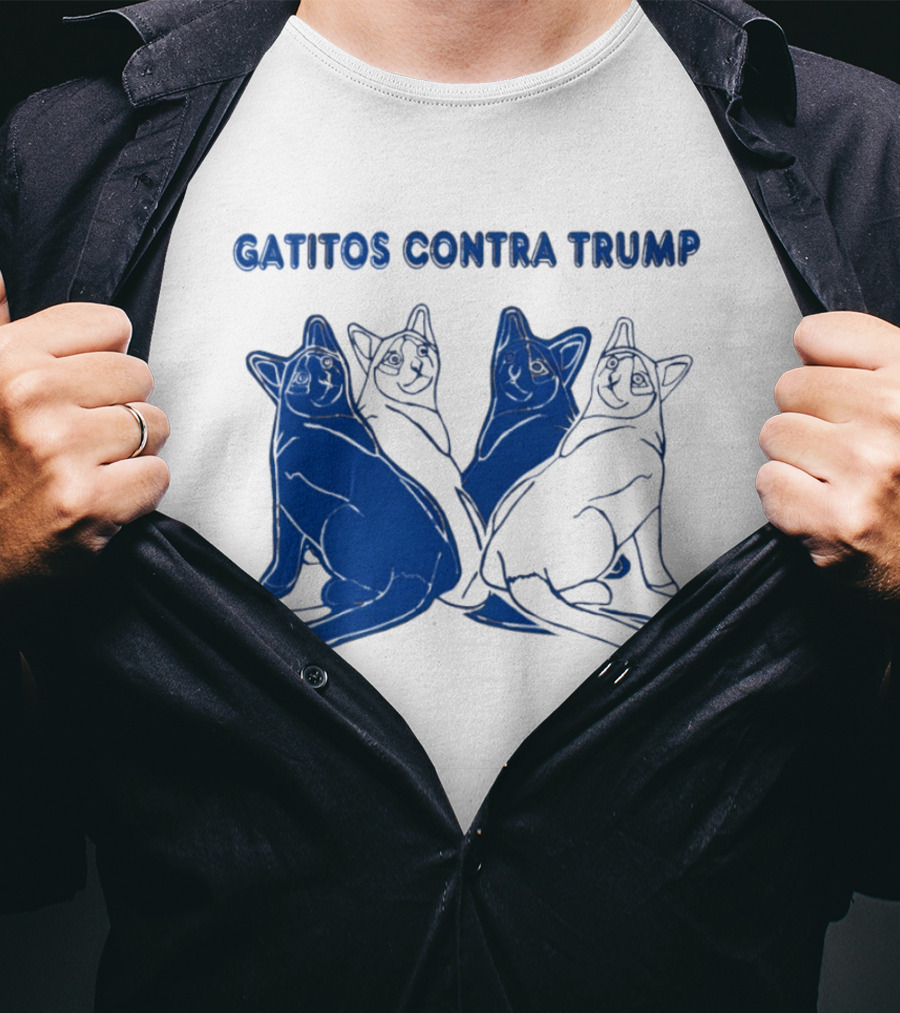 Gatitos Contra Trump Sphynx Cats T-Shirt