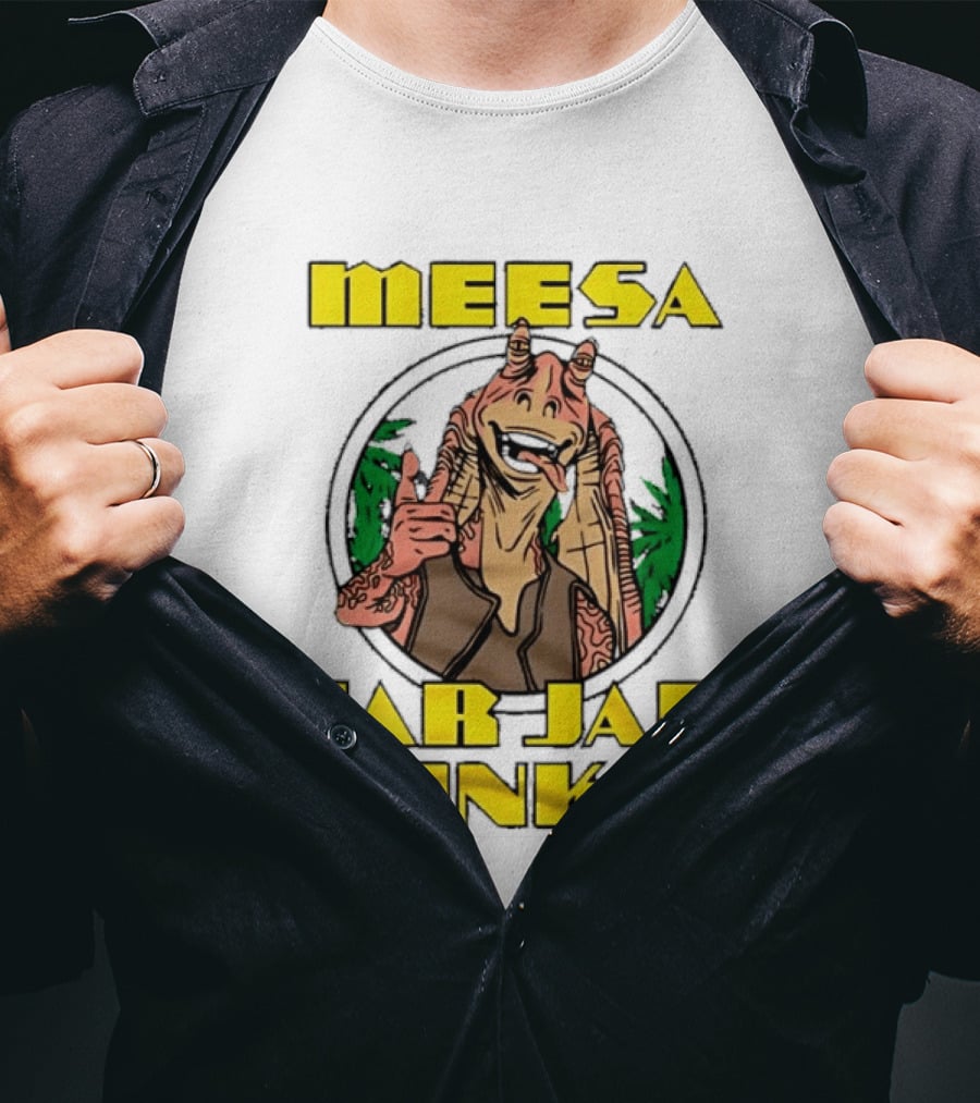 Meesa Jar Jar Binks Star Wars Fun Character Image T-Shirt