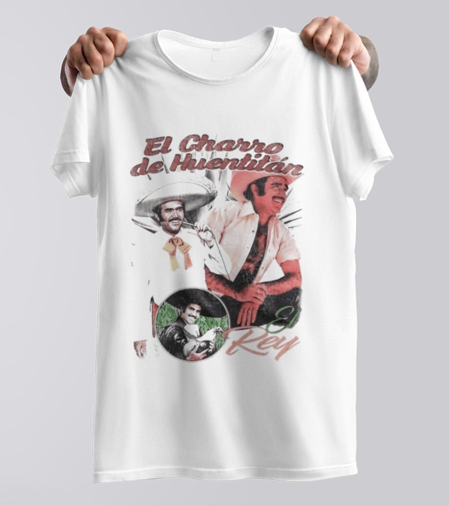 Vicente Fernandez El Charro De Huentitan El Rey Iconic Ranchera Style Mexican Music Legend T-Shirt