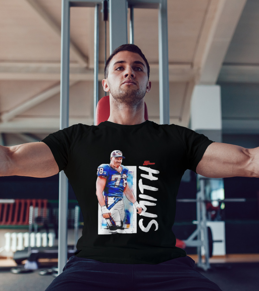 Buffalo Bills Bruce Smith 78 Sack Man NFL Legends T-Shirt