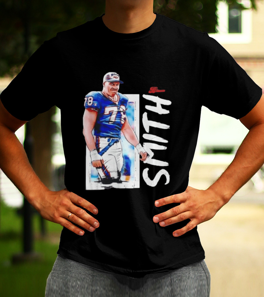 Buffalo Bills Bruce Smith 78 Sack Man NFL Legends T-Shirt