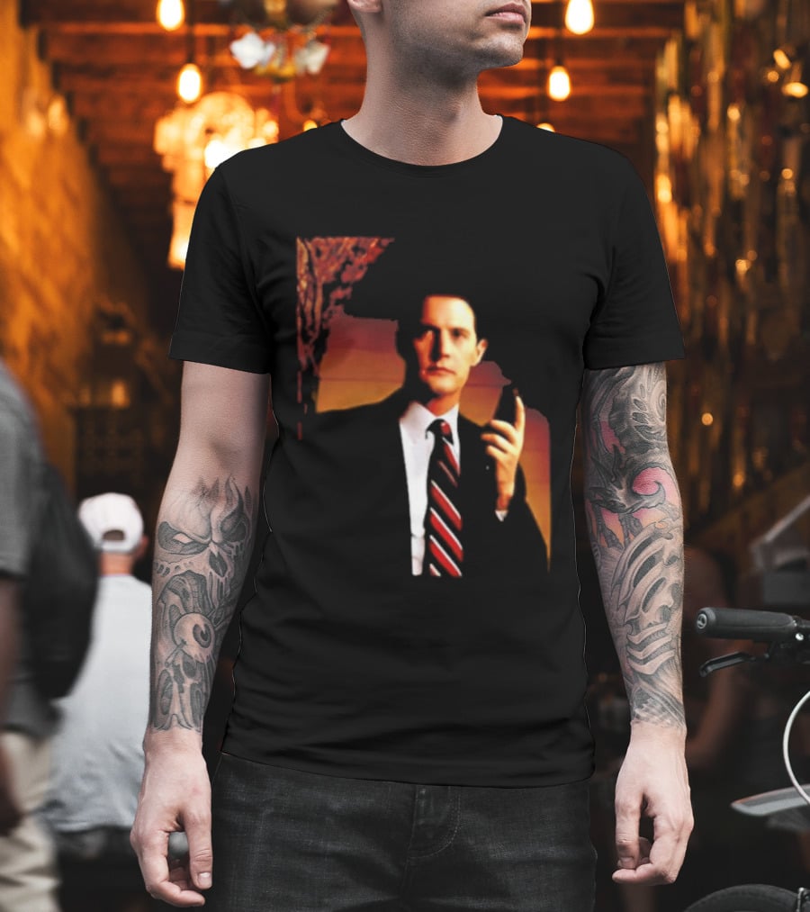 Dale Cooper Twin Peaks Iconic Red Room Aesthetic T-Shirt