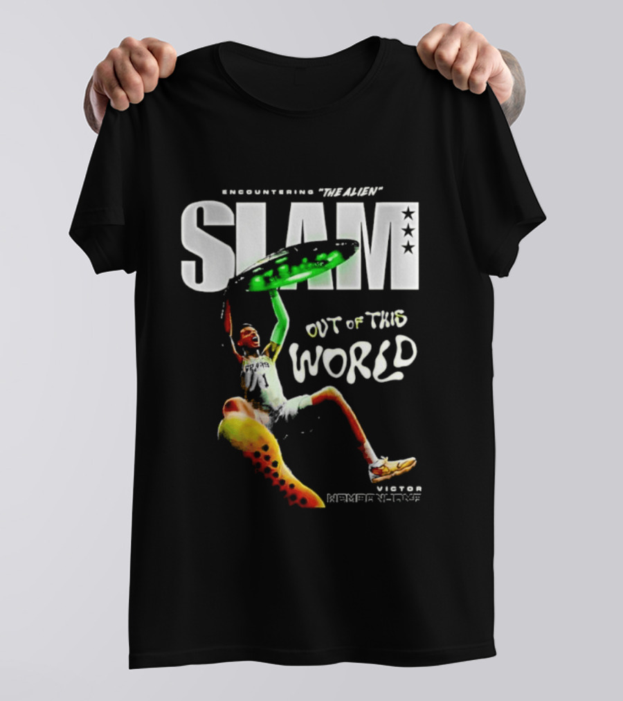 Encountering The Alien Slam Out Of This World Victor Wembanyama T-Shirt