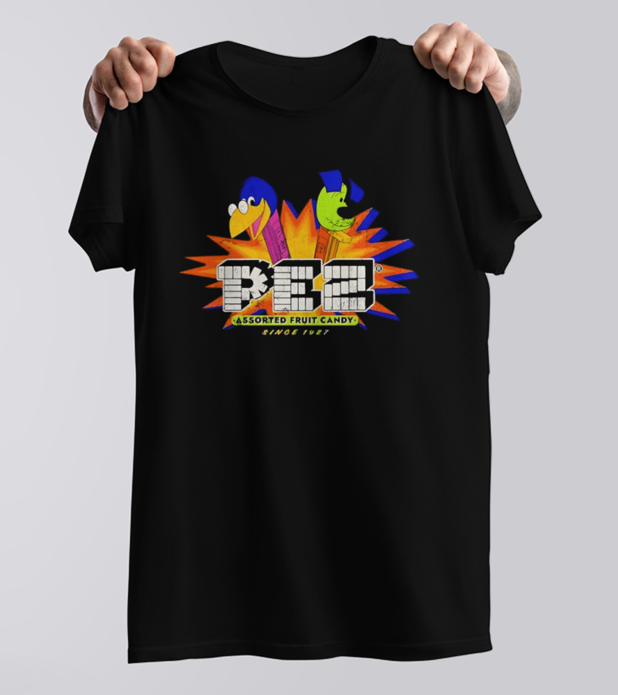 Pez Assorted Fruit Candy Characters Vintage 1927 T-Shirt