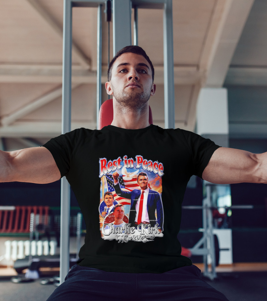 RIP Charlie Kirk Rest In Peace Memorial 1993 2025 T-Shirt