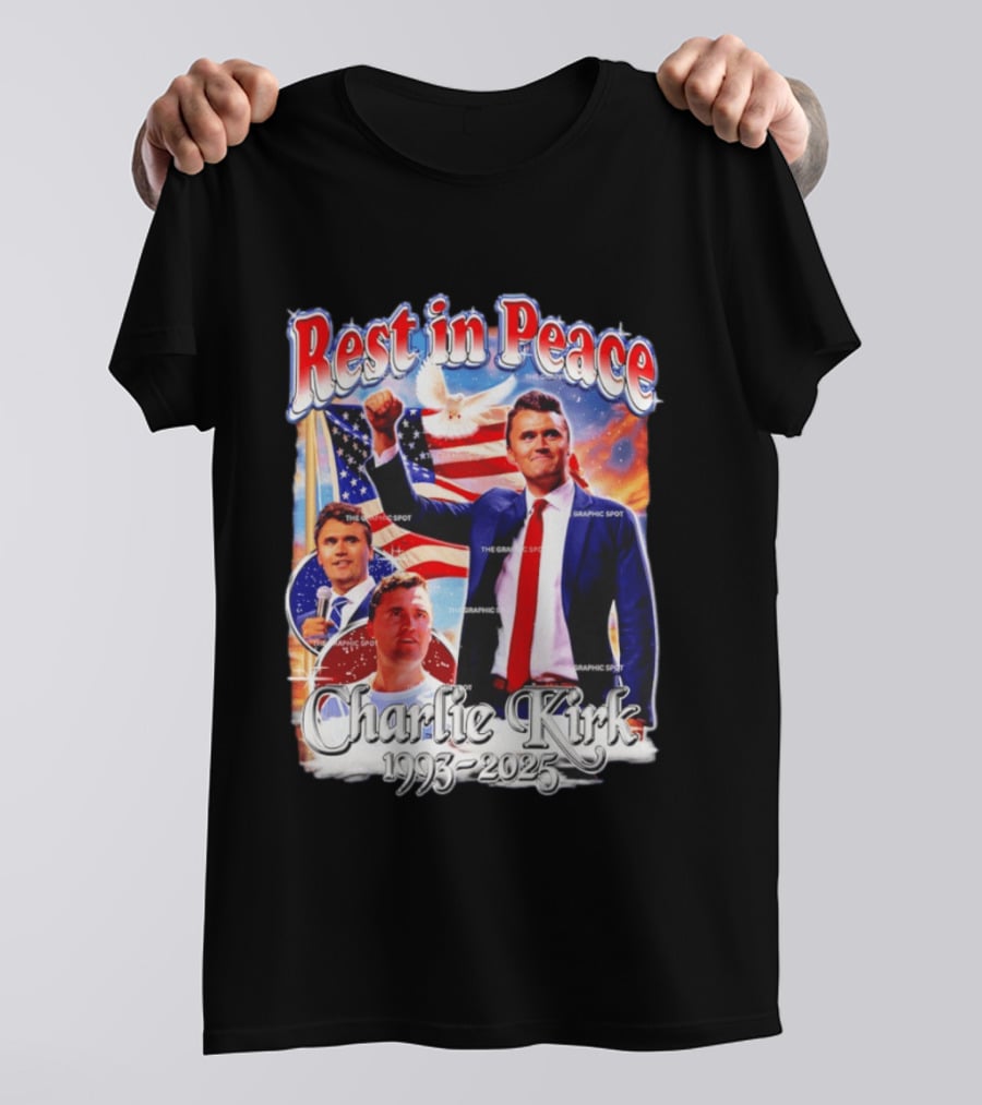 RIP Charlie Kirk Rest In Peace Memorial 1993 2025 T-Shirt
