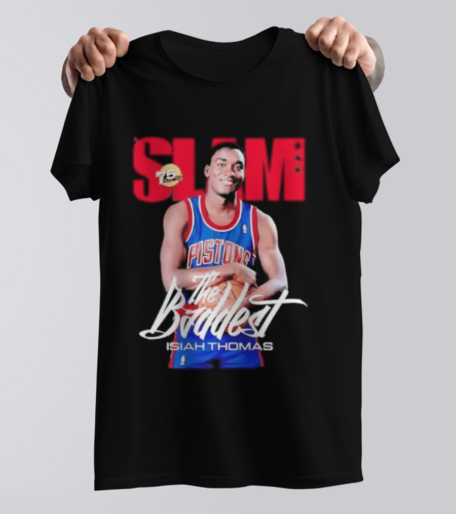 Slam Isiah Thomas The Baddest Pistons T-Shirt