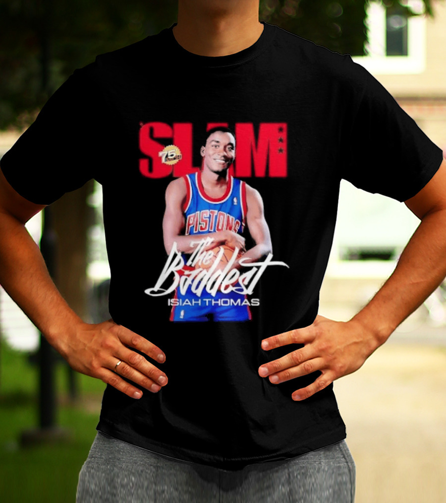 Slam Isiah Thomas The Baddest Pistons T-Shirt
