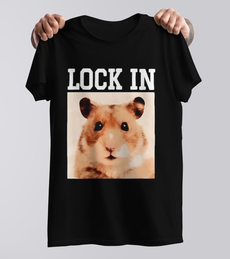 LOCK IN Hamster Cute Adorable Pet Animal T-Shirt