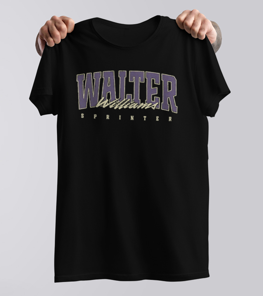 Walter Williams Sprinter Houston Texas 2 Sided T-Shirt