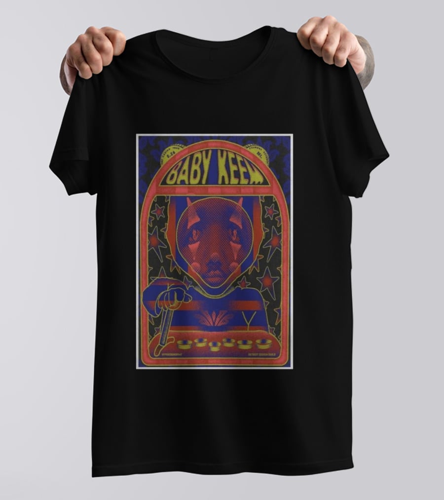 Baby Keem The Fillmore Tour 2026 Concert Abstract Astronaut Art By Destroy Design Guild T-Shirt