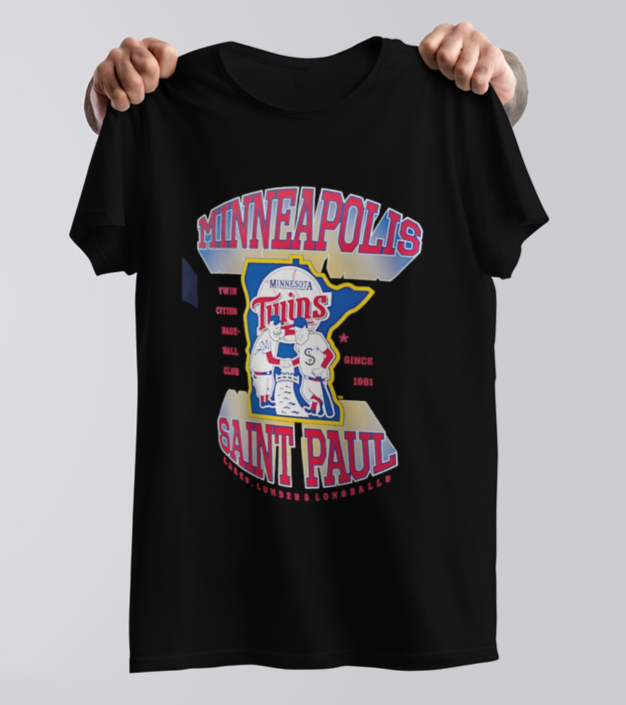 Minneapolis Minnesota Twins Saint Paul Baseball Team T-Shirt