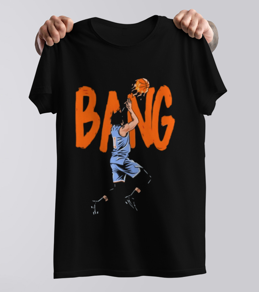 Jalen Brunson New York Knicks Bang Bang Basketball Action T-Shirt