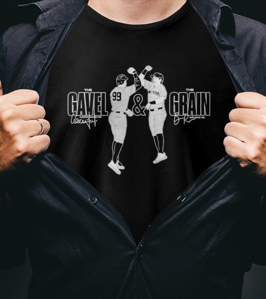 The Gavel & The Grain Aaron Judge Ben Rice NY Yankees T-Shirt