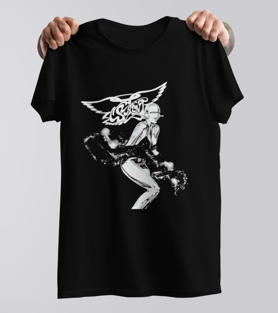 Aerosmith Wings Cosmic Robot Woman T-Shirt