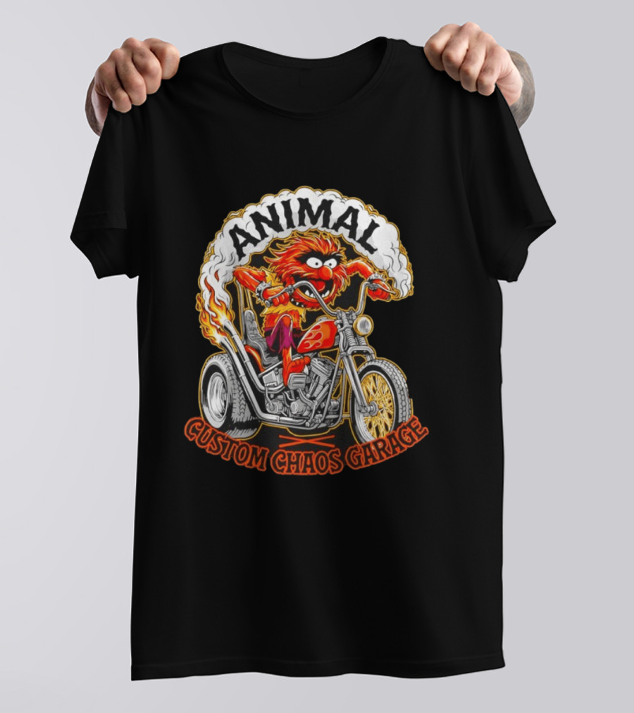 Animal Custom Chaos Garage Bikers Muppe T-Shirt