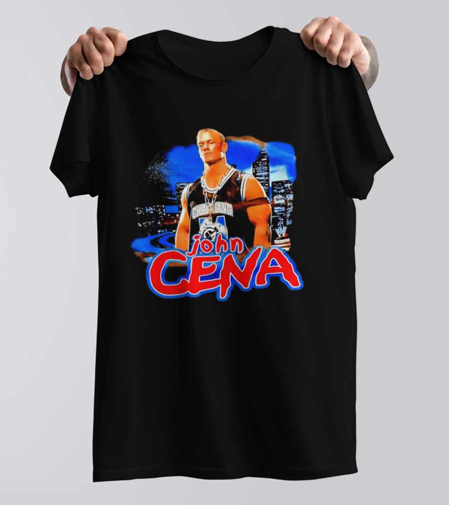 Chain Gang John Cena WWE Skyline City Scene T-Shirt