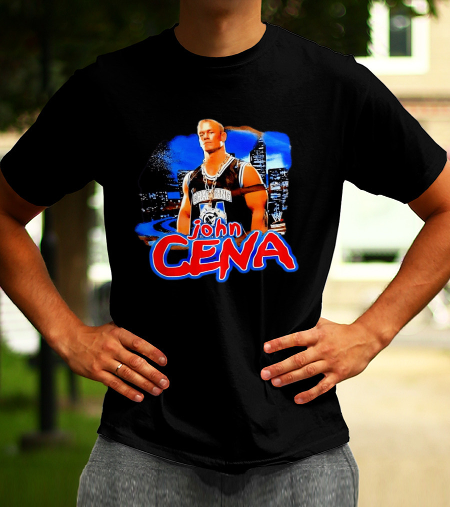 Chain Gang John Cena WWE Skyline City Scene T-Shirt