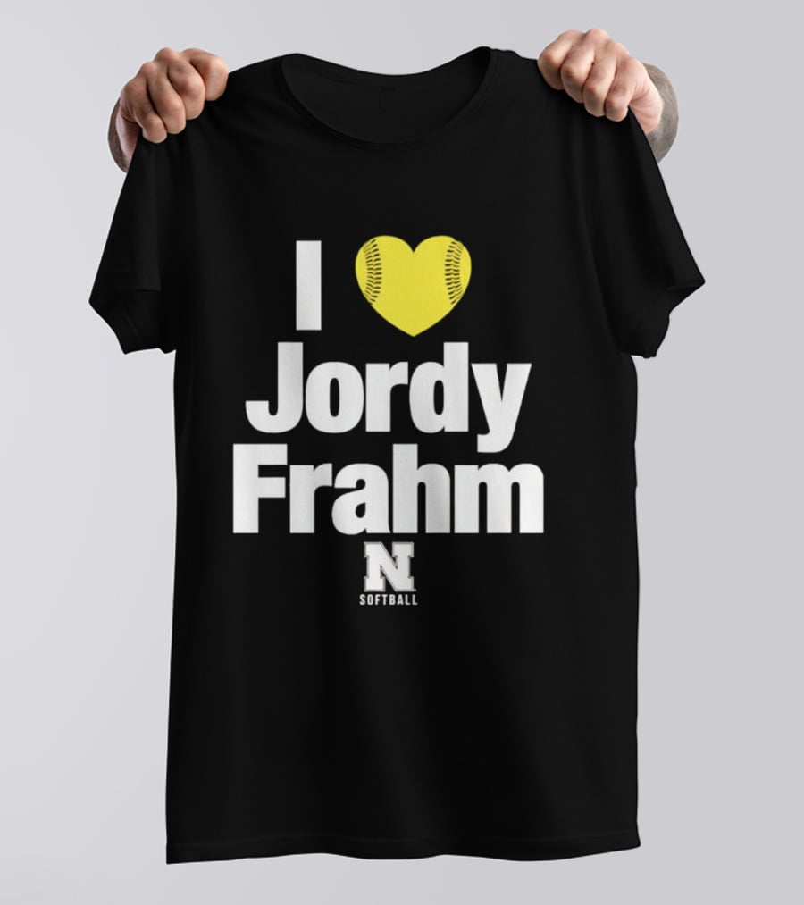 I Heart Jordy Frahm Nebraska Cornhuskers Softball T-Shirt