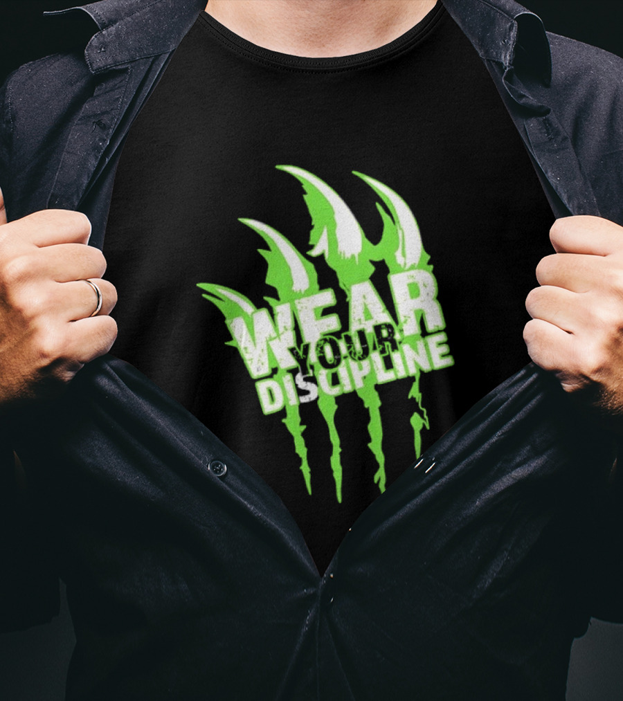 Distressed Green Claw Wear Your Discipline Claw Marks T-Shirt