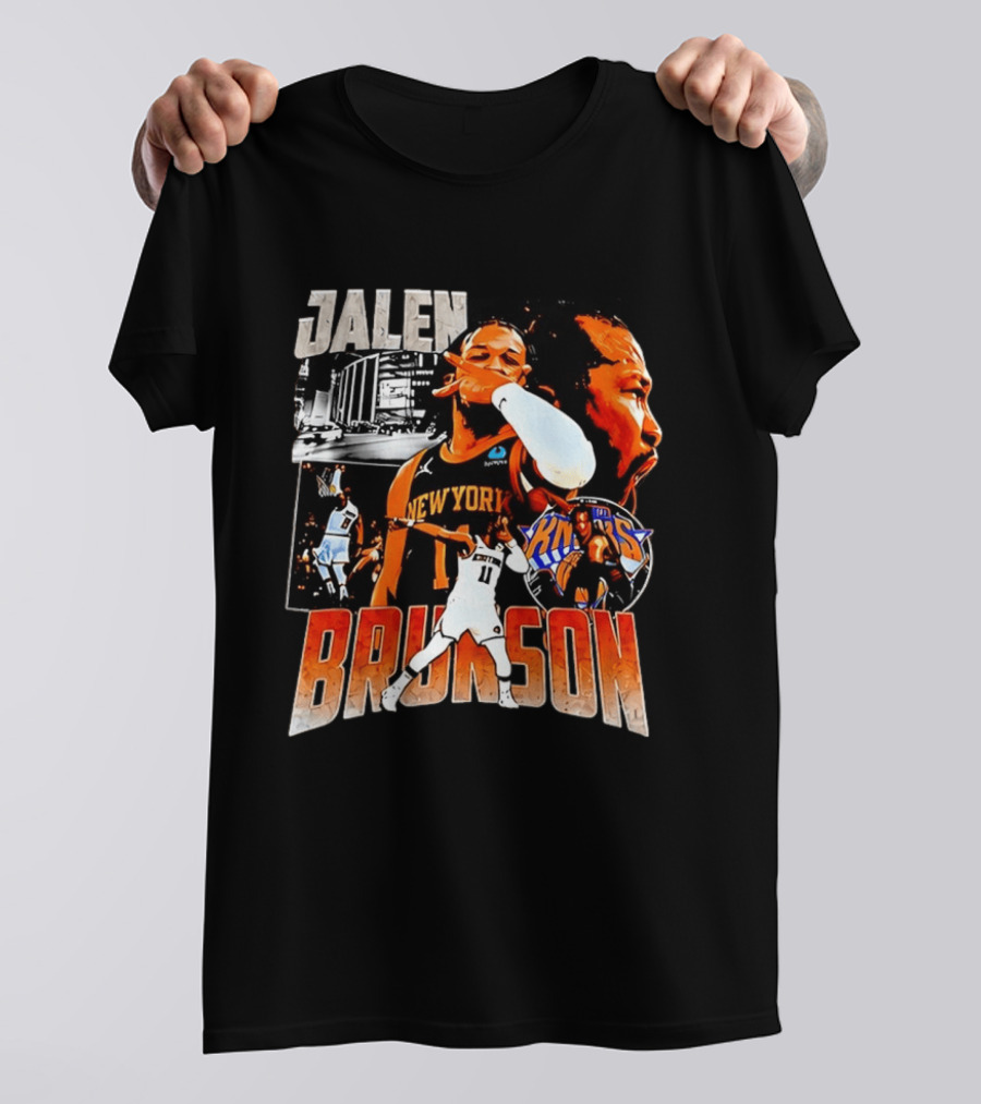 Jalen Brunson New York Knicks Basketball Collage Knicks T-Shirt