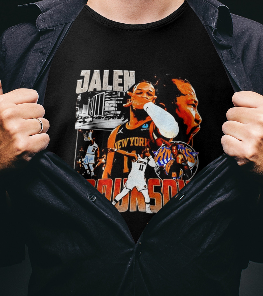 Jalen Brunson New York Knicks Basketball Collage Knicks T-Shirt