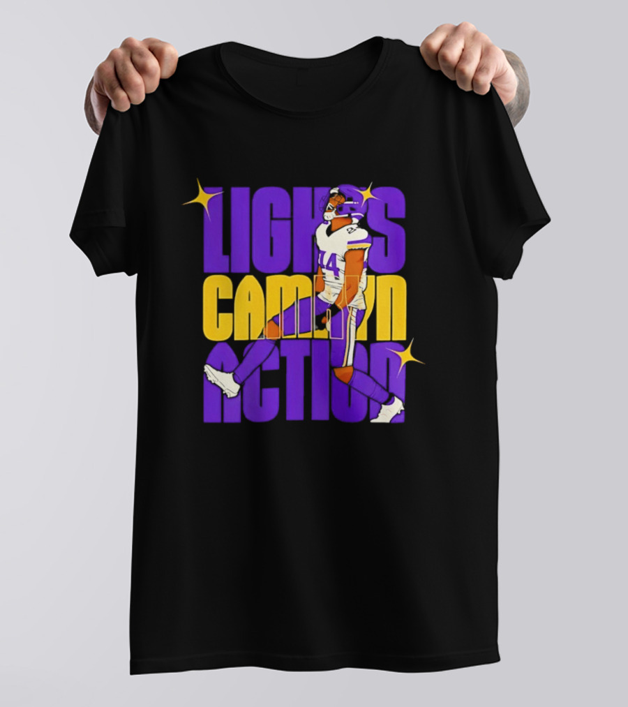 Lights Camryn Action Minnesota Vikings Player 14 T-Shirt